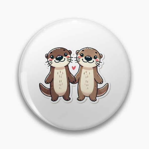 Item preview, Significant Otters Sticker designed and sold by AstronautShopy.