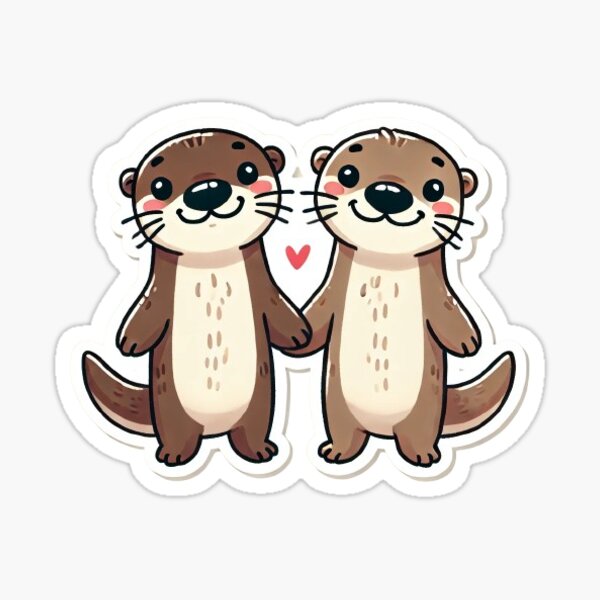 Artikel-Vorschau von Bedeutende Otter Sticker, designt und verkauft von AstronautShopy.