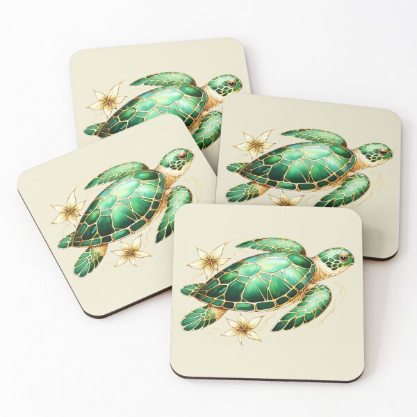 Item preview, Green Turtle Japanese Style Art designed and sold by Thunderbelts.