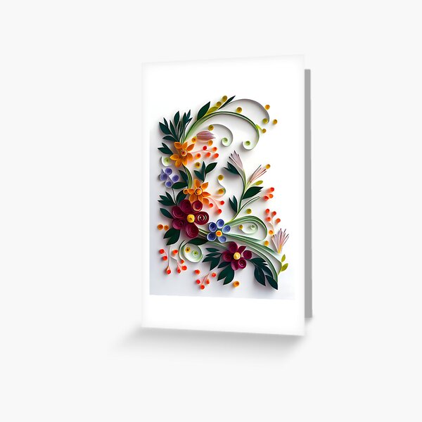 Item preview, Paper Quilling Purple and Orange Flowers designed and sold by Zanoozi Art Prints.