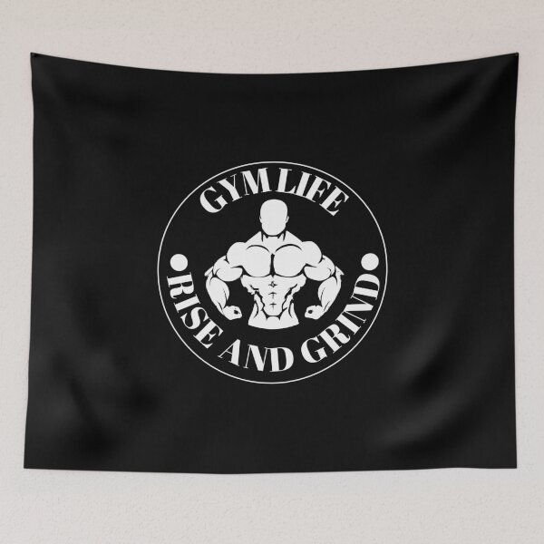 Item preview, Gym life, rise and grind! designed and sold by NicMacTees.
