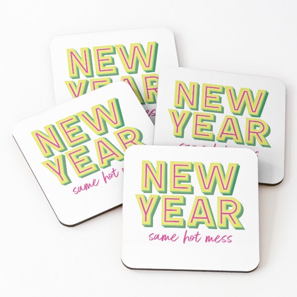 Item preview, NEW YEAR Same Hot Mess (Yellow Green) designed and sold by Springdog6.