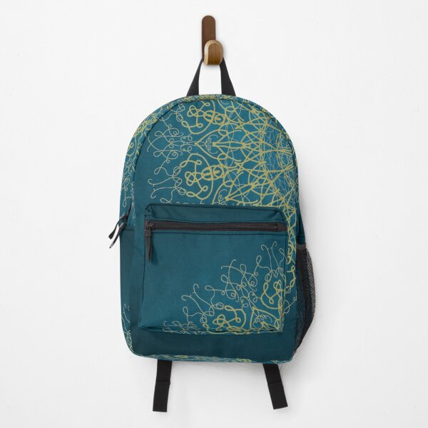 Item preview, Gold Teal Mandala designed and sold by cosmiccircles01.