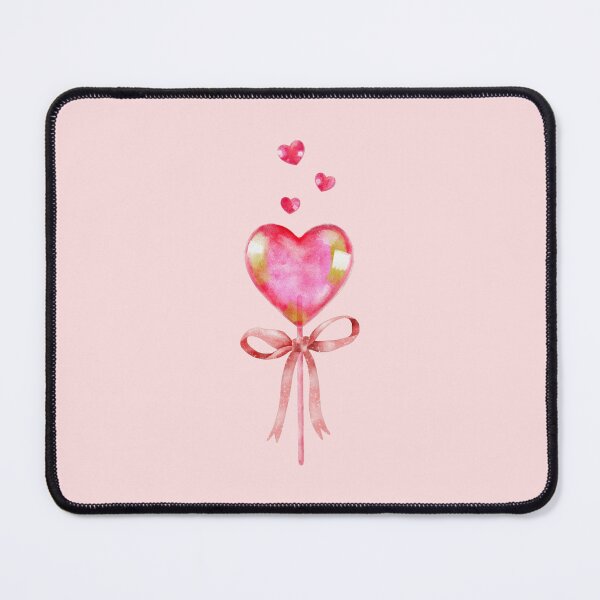 Item preview, Heart shaped lollipop watercolor painting designed and sold by pinkyfish1010.