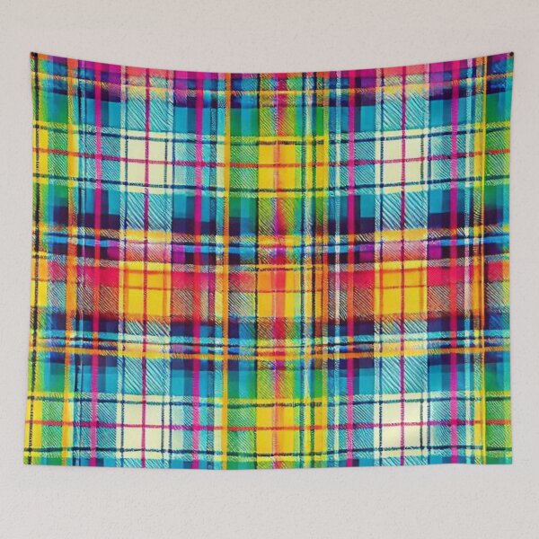 Item preview, Plaid Tartan Rainbow Pattern designed and sold by Myra365Art.