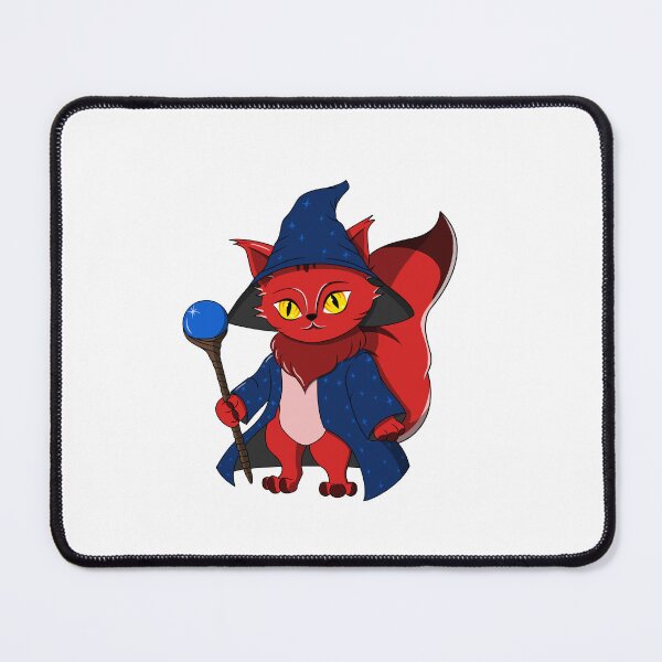 Item preview, Cute Red Cartoon Wizard Cat designed and sold by DrisT-Graphics.