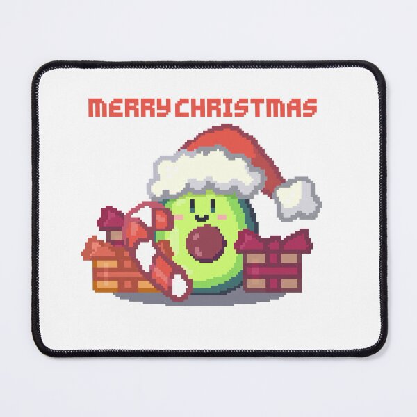 Item preview, kawaii christmas avocado pixel art merry christmas designed and sold by ZerpaGiovanna.