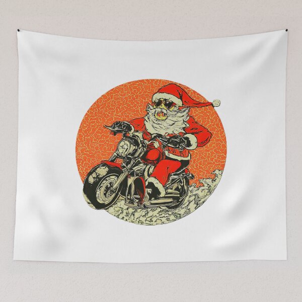 Item preview, Santa Claus Riding Motorcycle , Cool Santa Christmas , Holiday Biker , Festive Santa Claus Graphic , Xmas Biker designed and sold by Indyadizine.