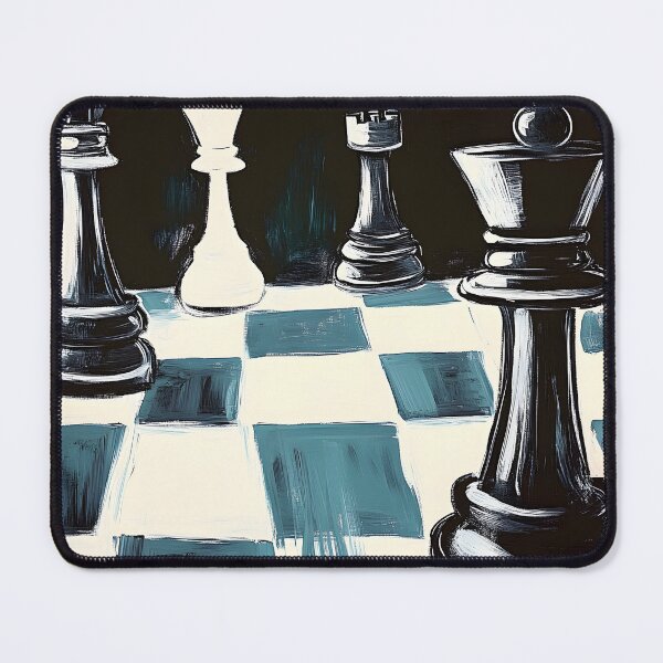 Item preview, Bold Strokes Vivid Chessboard Clash Colorful Abstract Art of Strategic Battle AI Generated designed and sold by OlfactoART Studio.