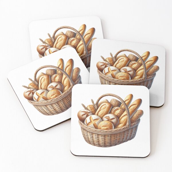 Item preview, Basket of Rustic Artisan Breads designed and sold by Little Care Studio.