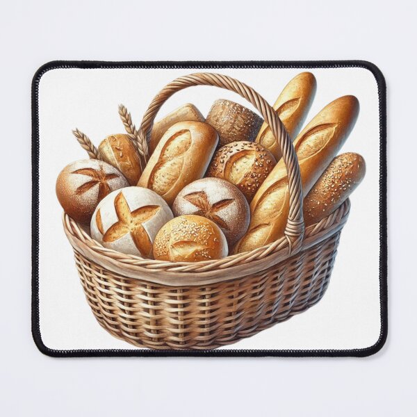 Item preview, Basket of Rustic Artisan Breads designed and sold by Little Care Studio.