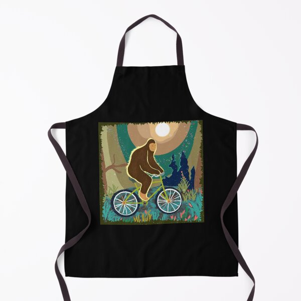 Item preview, Sasquatch moonlight Forest bike rider designed and sold by starlabrady.