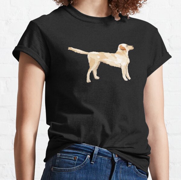 Yellow Lab Silhouette Watercolor Classic T-Shirt