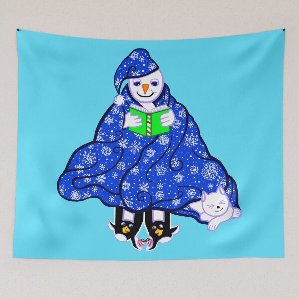 Item preview, Festive Cozy Christmas Snowman designed and sold by Deborah Camp.
