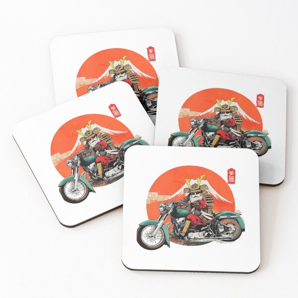 Item preview, Samurai Biker Graphic , Cool Samurai on Motorcycle T, Unique Vintage Style Japan Inspired , Retro Samurai Biker designed and sold by Indyadizine.