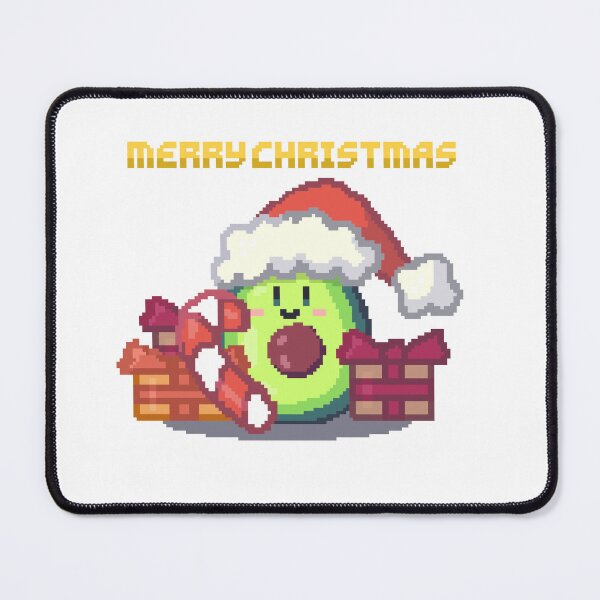 Item preview, kawaii christmas avocado pixel art merry christmas designed and sold by ZerpaGiovanna.