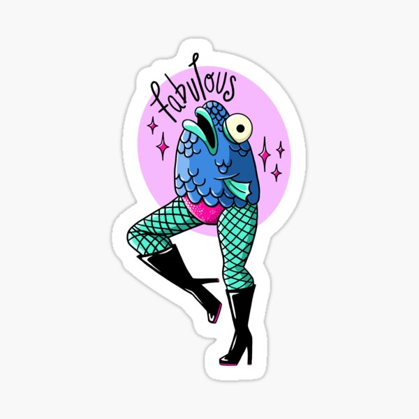 Fishlegs - A Leggy Fish Sticker