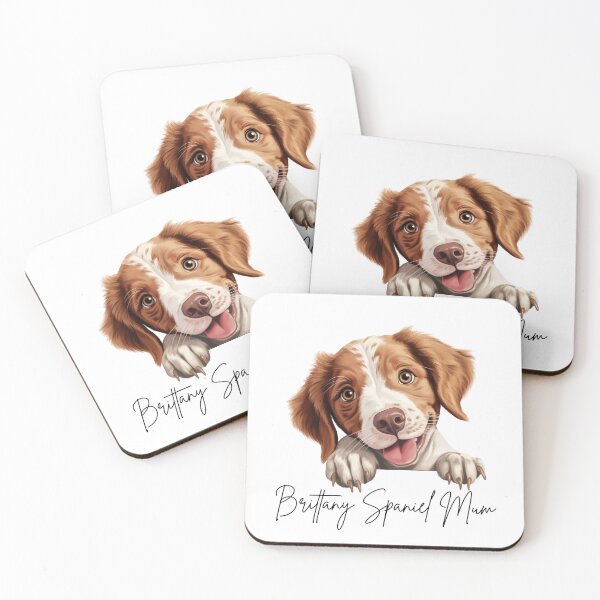 Item preview, Cute Peeking Brittany Spaniel Mum designed and sold by NicheFifty-Two.