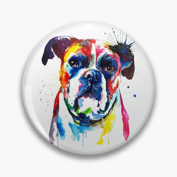 Item preview, Boxer Dog Colorful Art designed and sold by doodIllustrate.