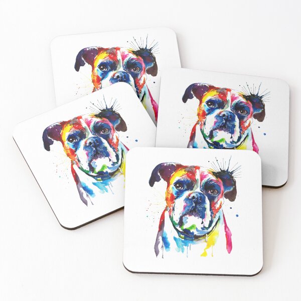 Item preview, Boxer Dog Colorful Art designed and sold by doodIllustrate.