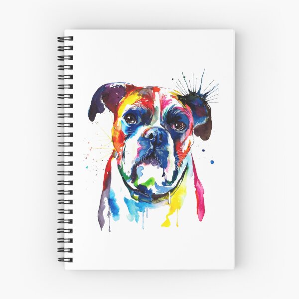 Item preview, Boxer Dog Colorful Art designed and sold by doodIllustrate.