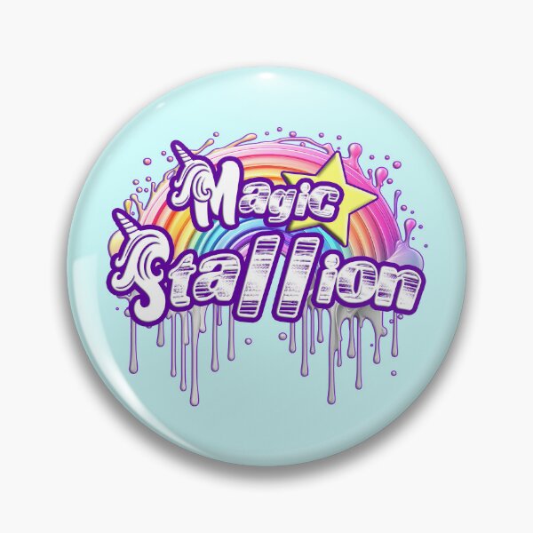 Item preview, MAGIC STALLION - RAINBOW SPACE DUST (SKY BLUE) designed and sold by Dolls X Beauty.