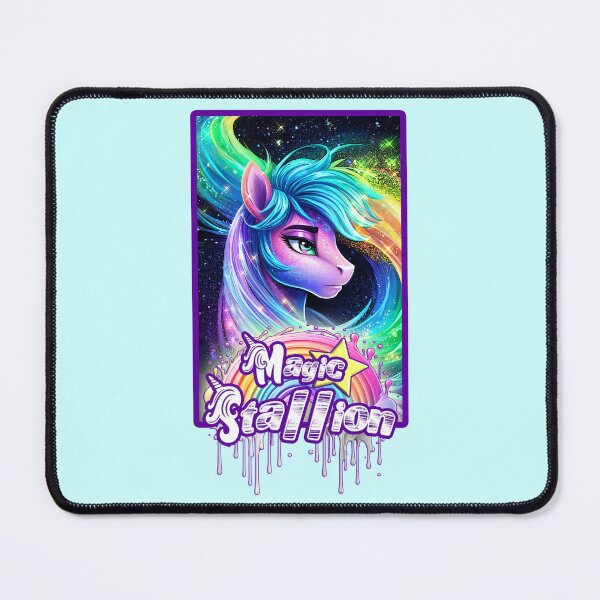 Item preview, MAGIC STALLION - RAINBOW SPACE DUST (SKY BLUE) designed and sold by Dolls X Beauty.