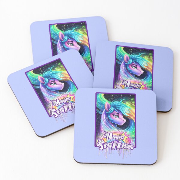Item preview, MAGIC STALLION - RAINBOW SPACE DUST (PERIWINKLE) designed and sold by Dolls X Beauty.
