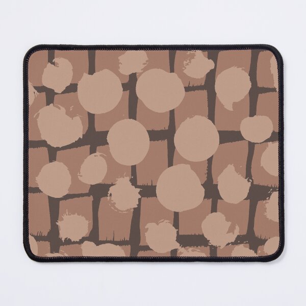 Item preview, Mocha Mousse Warm Brown Blocks and Dots Hand Painted Surface Pattern designed and sold by Valerie Englehart.