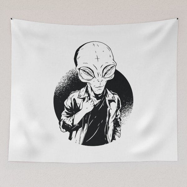Item preview, Alien in a T-Shirt designed and sold by TurtleDojo.