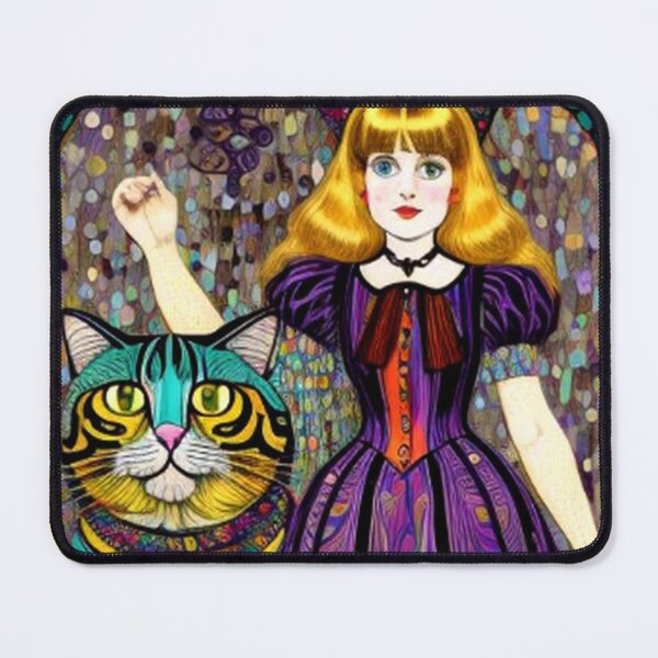 Item preview, Alice In Wonderland & Cat designed and sold by TheDarkWardrobe.