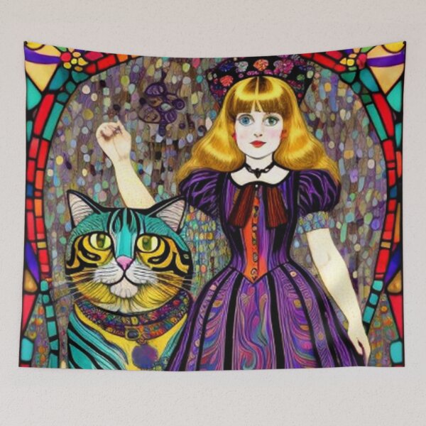 Item preview, Alice In Wonderland & Cat  designed and sold by TheDarkWardrobe.