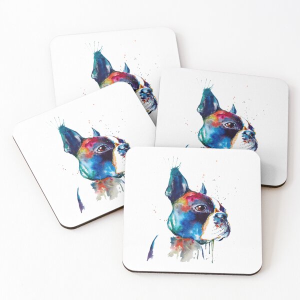 Item preview, Boston Terrier Dog Colorful Art designed and sold by doodIllustrate.