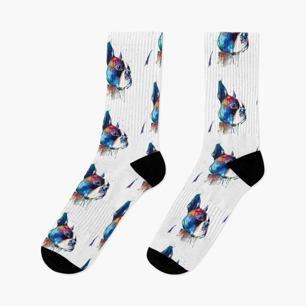 Item preview, Boston Terrier Dog Colorful Art designed and sold by doodIllustrate.