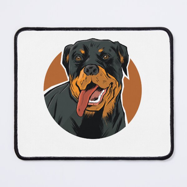 Item preview, Rottweiler Dog with Tongue Out designed and sold by TurtleDojo.