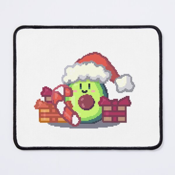 Item preview, kawaii christmas avocado pixel art merry christmas designed and sold by ZerpaGiovanna.