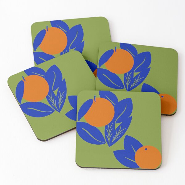 Item preview, Bold Oranges Pattern With Green and Blue - Matisse-Inspired designed and sold by alisnwonderland.