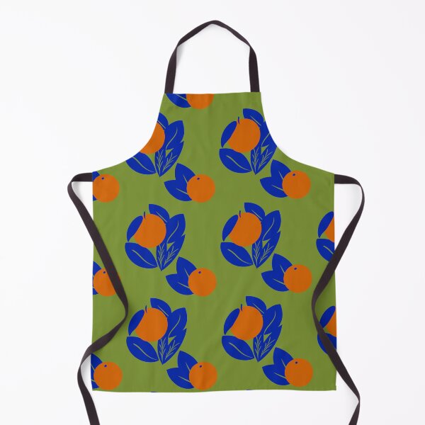 Item preview, Bold Oranges Pattern With Green and Blue - Matisse-Inspired designed and sold by alisnwonderland.