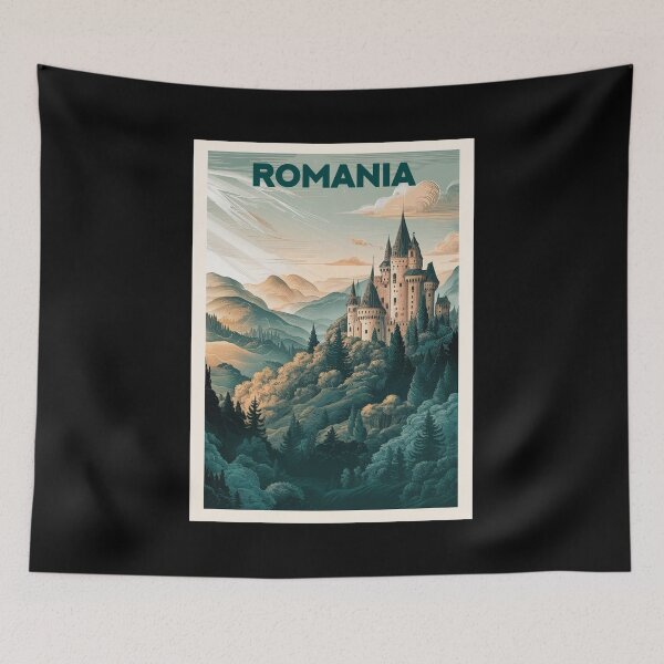 Item preview, Romania, Travel Art designed and sold by PinkandP.