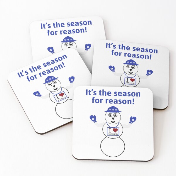 Item preview, It’s the season for reason cute atheist snowman  designed and sold by Rachel the Artist .