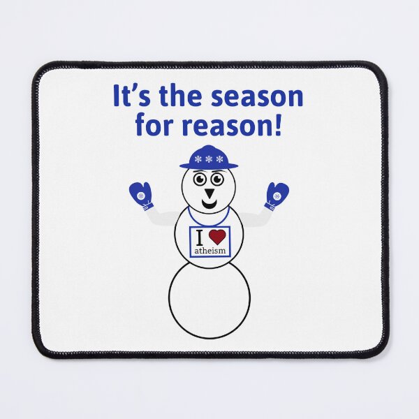 Item preview, It’s the season for reason cute atheist snowman  designed and sold by Rachel the Artist .