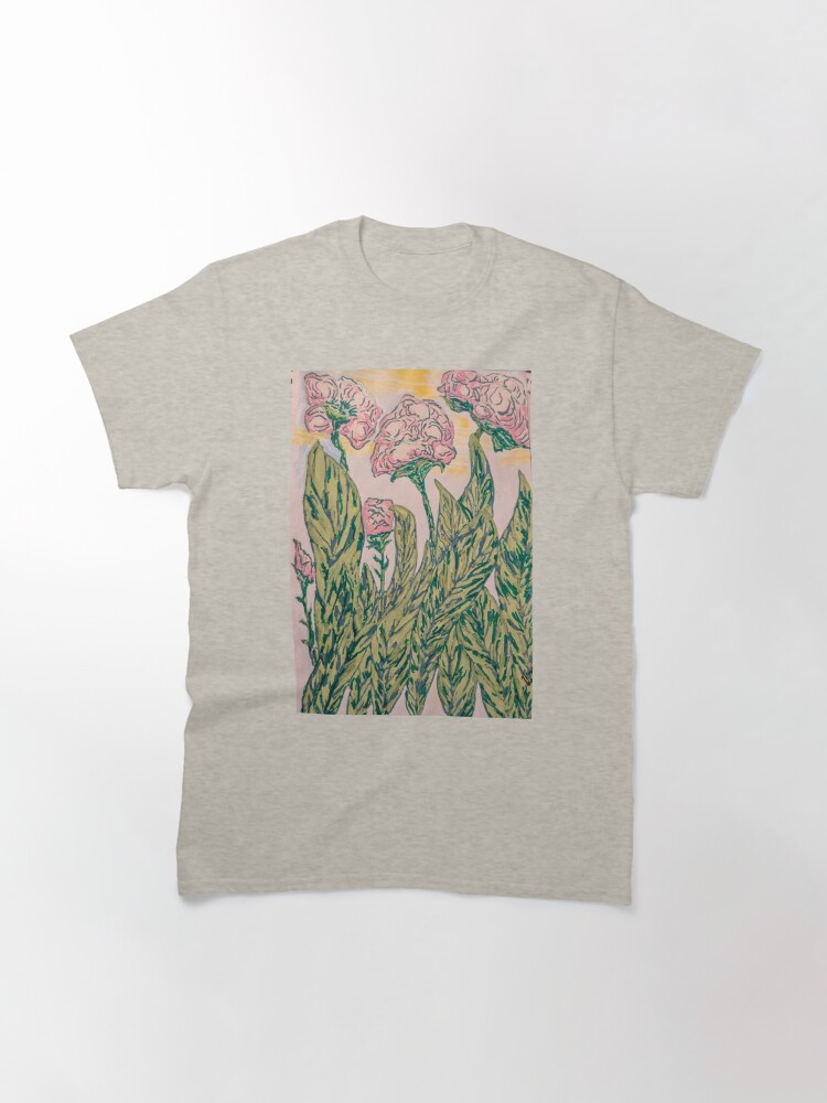 Thumbnail 3 of 7, Classic T-Shirt, The Enchanted Garden of Pink Begonias designed and sold by Ladyinthemitten.