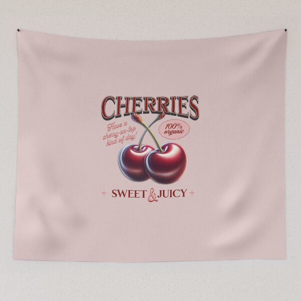 Item preview, Cherries Sweet & Juicy Cherry-on-top designed and sold by quiggleton.