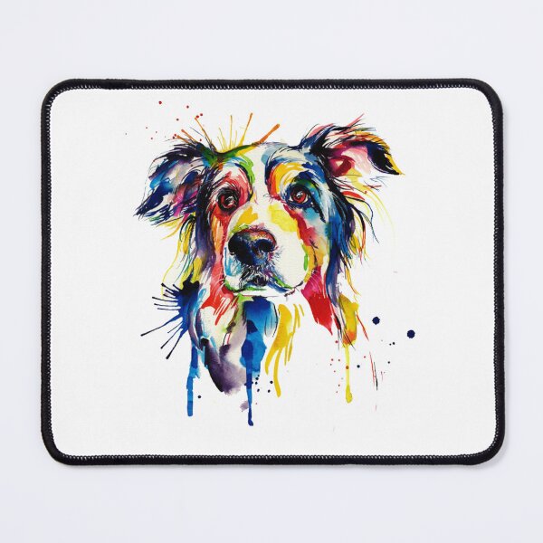 Item preview, Border Collie Dog Colorful Art designed and sold by doodIllustrate.