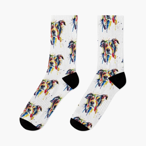 Item preview, Border Collie Dog Colorful Art designed and sold by doodIllustrate.
