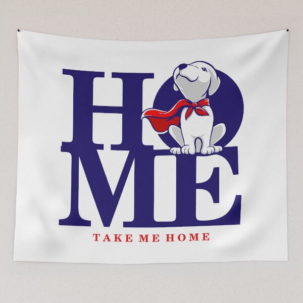 Item preview, "Krypto the Superdog - Take Me Home Heroic Dog Art for Pet Lovers and Superhero Fans" designed and sold by artworkathome.