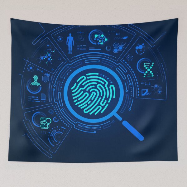 Item preview, digital forensics fingerprint cyber security interface designed and sold by NiamLab.