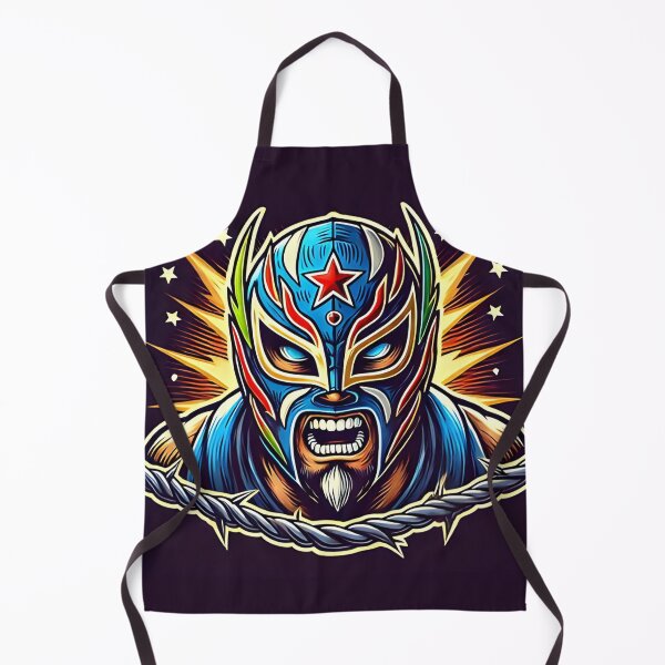 Artikelvorschau, Lucha Libre Graphic Art Nr. 3 – Maskiertes Wrestler-Design für Fans entworfen und verkauft von Punkfan91.