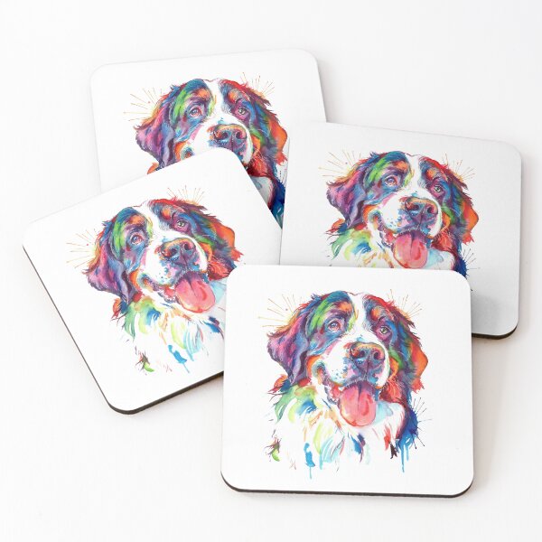 Item preview, Bernese Mountain Dog Colorful Art designed and sold by doodIllustrate.