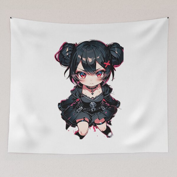 Item preview, Chibi Gothic Warrior T-Shirt Design designed and sold by trendpotion.